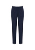 Women's cool stretch ultra comfort waist pant in navy, featuring a fitted design and elastic waistband. Women's cool stretch ultra comfort waist pant in navy, featuring a fitted design and elastic waistband.