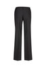 A pair of women's relaxed fit slacks in dark grey, featuring a back pocket and a tailored design.