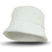A white terry towelling bucket hat with a branded logo, featuring a wide brim and soft texture. A white terry towelling bucket hat with a branded logo, featuring a wide brim and soft texture.