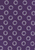 A purple tunic featuring a daisy print pattern in lighter shades. The design includes multiple floral motifs.