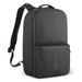 A black gym bag with a large main compartment and a front zip pocket, featuring adjustable shoulder straps. A black gym bag with a large main compartment and a front zip pocket, featuring adjustable shoulder straps.