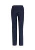 A pair of women's stretch pants in navy, featuring a fitted design and back pockets. Includes a logo.