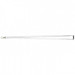 A white lanyard with a hook attachment and a branding logo, ideal for exhibitions and events.