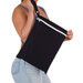 A person holding a black Cosi Wet Bag with a white zip and shoulder strap. The bag appears spacious and lightweight. A person holding a black Cosi Wet Bag with a white zip and shoulder strap. The bag appears spacious and lightweight.