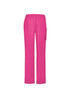 Unisex pink scrub pants with an elastic waistband and side pocket, designed for comfort and durability. Unisex pink scrub pants with an elastic waistband and side pocket, designed for comfort and durability.