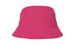 A pink infants' bucket hat featuring a logo, made from brushed sports twill. A pink infants' bucket hat featuring a logo, made from brushed sports twill.