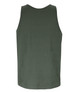 A green singlet with a simple design, featuring a plain back and no visible logos or branding.
