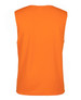 A sleeveless work singlet in bright orange, featuring a simple design with no visible branding.