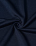 A close-up of navy fabric featuring a textured weave, suitable for lightweight performance t-shirts.