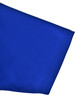 A vibrant blue short-sleeve polo shirt made from sustainable poly/cotton blend, featuring a contrasting detail and logo.