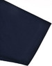 A navy blue men's polo shirt featuring contrast detailing and a logo. The fabric is a sustainable poly/cotton blend.