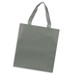 A grey tote bag with two handles and a plain design. The bag includes a logo. A grey tote bag with two handles and a plain design. The bag includes a logo.