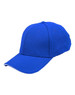 A blue Pique mesh contrast sandwich cap with a structured design and a curved brim. It features a logo on the front.
