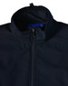 A black Ladies Softshell Hi-Tech Jacket featuring a high collar and a zippered front. It has a logo on the fabric.
