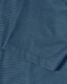 A close-up of a men's short-sleeve button-up shirt in a dark teal colour with a pin dot pattern.