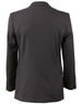 A black men's poly/viscose stretch jacket featuring a classic back design and tailored fit.
