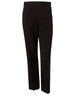 Men's slacks in black, made from polyviscose stretch fabric, featuring a smooth finish and a button closure.