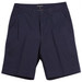 Men's chino shorts in navy blue, featuring a flat front design and pockets, with a logo on the waistband.