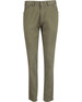 Ladies' Boston Chino Pants in olive green, featuring a streamlined fit and pockets. Includes a logo on the waistband.