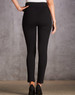 Ladies' ultra comfort waist band treggings in black, featuring a sleek, fitted design and high waistband.