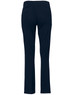 Navy women's chino pants with a slim fit, featuring back pockets and a clean design. Includes a branding logo.