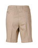 A pair of women's chino shorts in a light beige colour, featuring back pockets and a clean finish.
