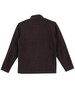 A black polar fleece jacket with a full zip and no visible logos or branding, displayed from the back.