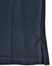 A dark navy blue polo shirt made from bamboo charcoal material, featuring a side split detail and a logo.
