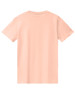 A plain peach-coloured men's premium cotton t-shirt featuring a simple back design and a logo.