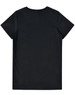 A black ladies' premium cotton t-shirt with a classic short sleeve cut and a plain back design.