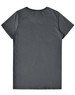 A grey ladies' premium cotton tee, featuring a classic crew neck and short sleeves, displayed from the back.