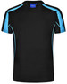 Men's Truedry Fashion S/S T-shirt in black with blue accents and a logo on the neckline.