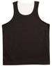 A black adults' basketball singlet featuring a lightweight design and a visible logo on the front.