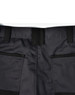 A pair of black unisex cargo work pants featuring multiple pockets and a sturdy waistband.