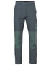Heavy Duck Weave Dura-Wear Work Pant in dark green, featuring reinforced knees and side pocket, with a logo.