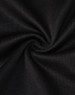A close-up of black fabric, featuring a smooth texture with a slight stretch, typical of a polo shirt.