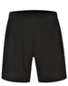 Adults' bamboo charcoal sports shorts in black with an elastic waistband and a logo on the side.