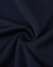 A close-up of navy fabric, featuring a smooth, textured finish, suitable for adults' sports shorts.