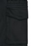 Black unisex cotton stretch ripstop work pants featuring multiple pockets and a logo.