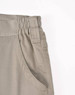 Unisex cotton stretch ripstop work pants in light khaki with an elastic waistband and side pocket detail.