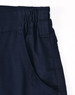 A navy unisex cotton stretch ripstop segmented work pant with an elastic waistband and pocket detail.