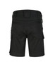 Black unisex cotton stretch ripstop work shorts with pockets and adjustable features. The back view showcases the design.