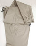 Unisex cotton stretch drill cuffed work pants in a light beige colour, featuring a cuffed design and a drawstring.