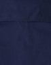 A navy blue closed front long-sleeve work shirt featuring a simple design and a logo.