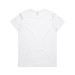 A white t-shirt with a classic crew neck and short sleeves, featuring a plain back and a logo on the tag. A white t-shirt with a classic crew neck and short sleeves, featuring a plain back and a logo on the tag.