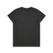 A black basic t-shirt with a simple design and a logo on the back. A black basic t-shirt with a simple design and a logo on the back.