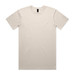 A beige Staple Tee featuring a crew neck design and a logo label inside the collar. A beige Staple Tee featuring a crew neck design and a logo label inside the collar.