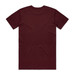 A maroon T-shirt with a plain back and a logo on the neck area. Ideal for casual wear. A maroon T-shirt with a plain back and a logo on the neck area. Ideal for casual wear.