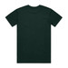 A green Staple Tee t-shirt displayed on a white background, featuring a plain back and no visible branding.