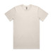 A plain cream T-shirt displayed flat. The shirt has a logo tag at the neckline.